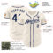 Custom Cream Navy Authentic Baseball Jersey