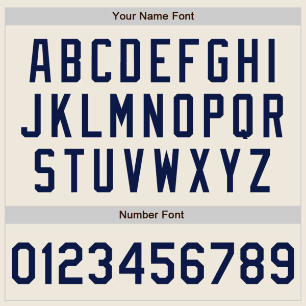 Custom Cream Navy Authentic Baseball Jersey