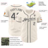 Custom Cream Steel Gray Authentic Baseball Jersey