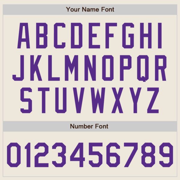 Custom Cream Purple Authentic Baseball Jersey