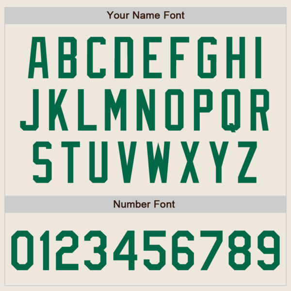 Custom Cream Kelly Green Authentic Baseball Jersey