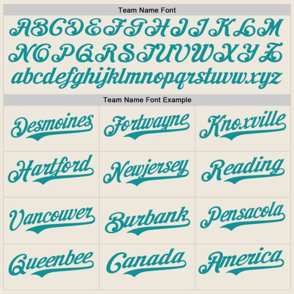 Custom Cream Teal Authentic Baseball Jersey