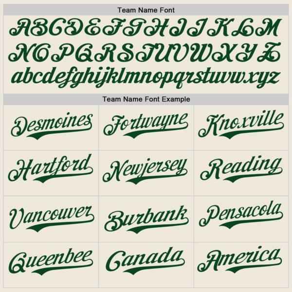 Custom Cream Gray Pinstripe Green Authentic Baseball Jersey