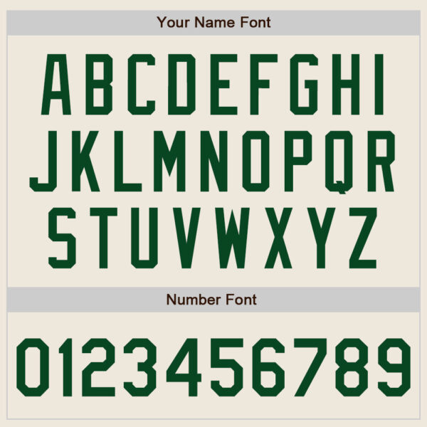 Custom Cream Gray Pinstripe Green Authentic Baseball Jersey