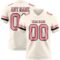 Cream1118 Custom Cream Medium Pink-Black Authentic Football Jersey