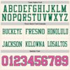 Custom Cream Pink-Kelly Green Authentic Football Jersey