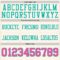 Cream1122-3 Custom Cream Pink-Aqua Authentic Football Jersey