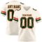 Cream1133 Custom Cream Green-Orange Authentic Football Jersey