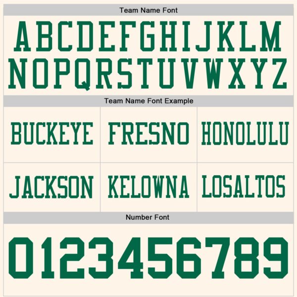 Custom Cream Kelly Green Authentic Football Jersey