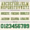 Cream1141-3 Custom Cream Kelly Green-Old Gold Authentic Football Jersey