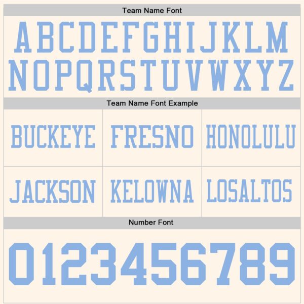 Custom Cream Light Blue Authentic Football Jersey