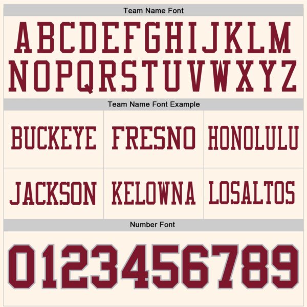 Custom Cream Crimson-Gray Authentic Football Jersey