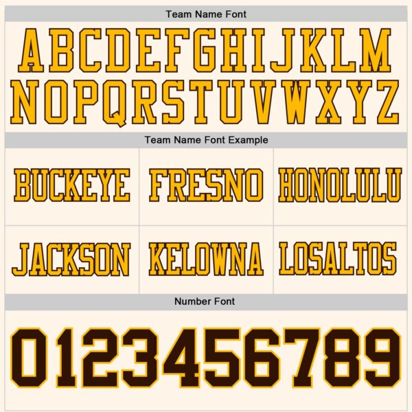 Custom Cream Brown-Gold Authentic Football Jersey