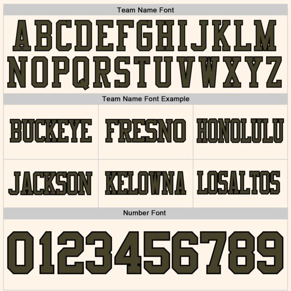 Custom Cream Olive-Black Authentic Football Jersey