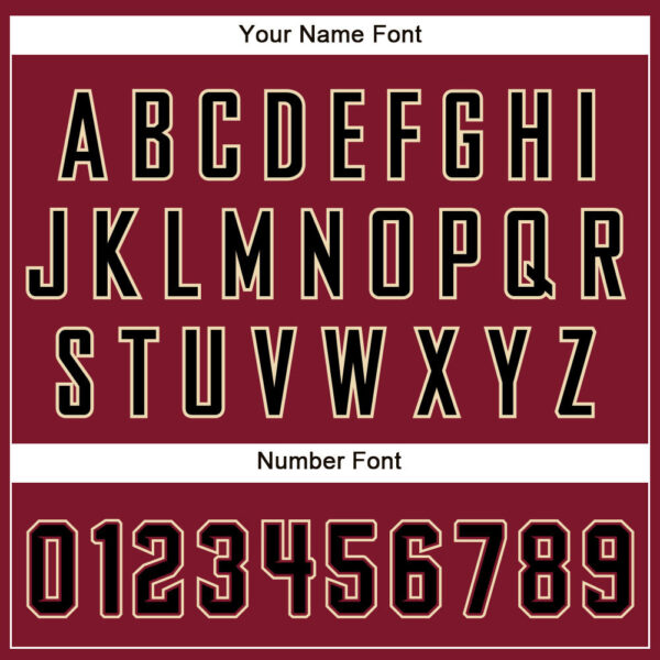 Custom Crimson Cream Pinstripe Black-City Cream Authentic Baseball Jersey