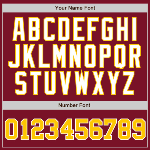 Custom Crimson White Pinstripe Gold-White Authentic Baseball Jersey