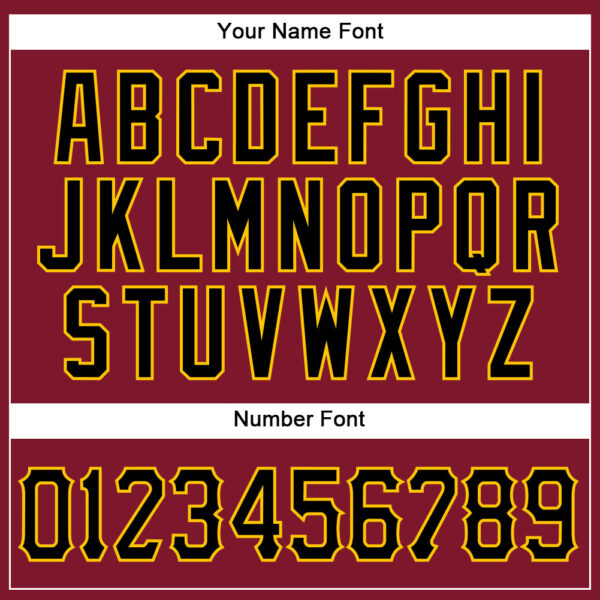 Custom Crimson Black-Gold Authentic Sleeveless Baseball Jersey