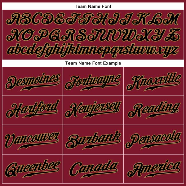 Custom Crimson Black-Old Gold Authentic Sleeveless Baseball Jersey