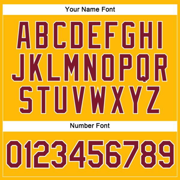 Custom Women's Gold Crimson-White V-Neck Cropped Baseball Jersey