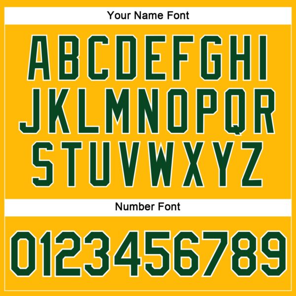 Custom Women's Gold Green-White V-Neck Cropped Baseball Jersey