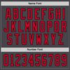 Custom Steel Gray Red-Black Hockey Jersey