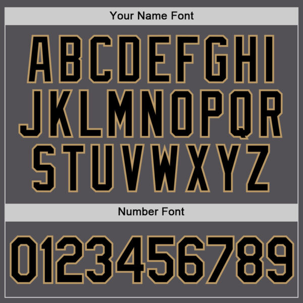 Custom Steel Gray Black-Old Gold Performance T-Shirt