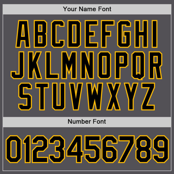 Custom Steel Gray Black-Gold Performance T-Shirt