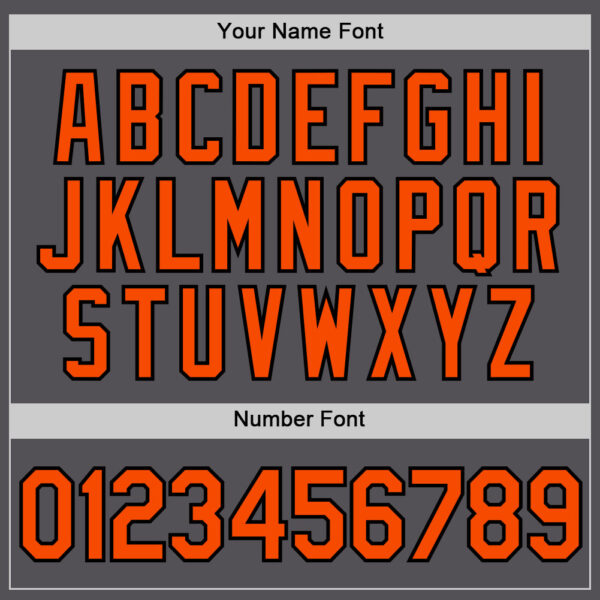 Custom Steel Gray Orange-Black Performance T-Shirt