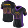 Drift0005-1 Custom Black Purple-Gold Drift Fashion Football Jersey