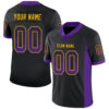 Drift0005 Custom Black Purple-Gold Drift Fashion Football Jersey