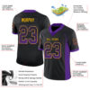 Drift0005-2 Custom Black Purple-Gold Drift Fashion Football Jersey