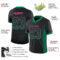 Drift0007-2 Custom Black Kelly Green-Pink Drift Fashion Football Jersey