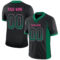 Drift0007 Custom Black Kelly Green-Pink Drift Fashion Football Jersey
