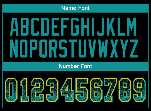 Custom Black Teal-Yellow Drift Fashion Football Jersey