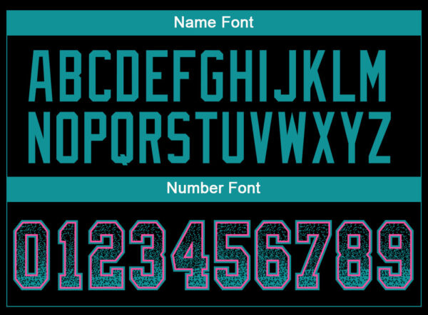 Custom Black Teal-Pink Drift Fashion Football Jersey