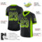 Drift0019-2 Custom Black Neon Green-White Drift Fashion Football Jersey