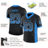 Custom Black Powder Blue-White Drift Fashion Football Jersey
