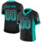 Drift0022 Custom Black Aqua-White Drift Fashion Football Jersey
