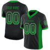 Custom Black Grass Green-White Drift Fashion Football Jersey
