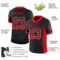 Drift0029-2 Custom Black Fire Red-White Drift Fashion Football Jersey