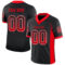 Drift0029 Custom Black Fire Red-White Drift Fashion Football Jersey