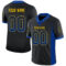 Drift0032 Custom Black Royal-Yellow Drift Fashion Football Jersey