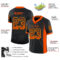Drift0034-2 Custom Black Orange-Yellow Drift Fashion Football Jersey
