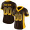 Drift0043-1 Custom Brown Gold-White Drift Fashion Football Jersey