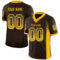 Drift0043 Custom Brown Gold-White Drift Fashion Football Jersey