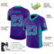 Drift0045-2 Custom Purple Teal-White Drift Fashion Football Jersey