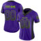 Drift0048-1 Custom Purple Black-Neon Green Drift Fashion Football Jersey