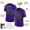Drift0048-2 Custom Purple Black-Neon Green Drift Fashion Football Jersey