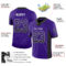 Drift0050-2 Custom Purple Black-White Drift Fashion Football Jersey