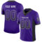 Drift0050 Custom Purple Black-White Drift Fashion Football Jersey